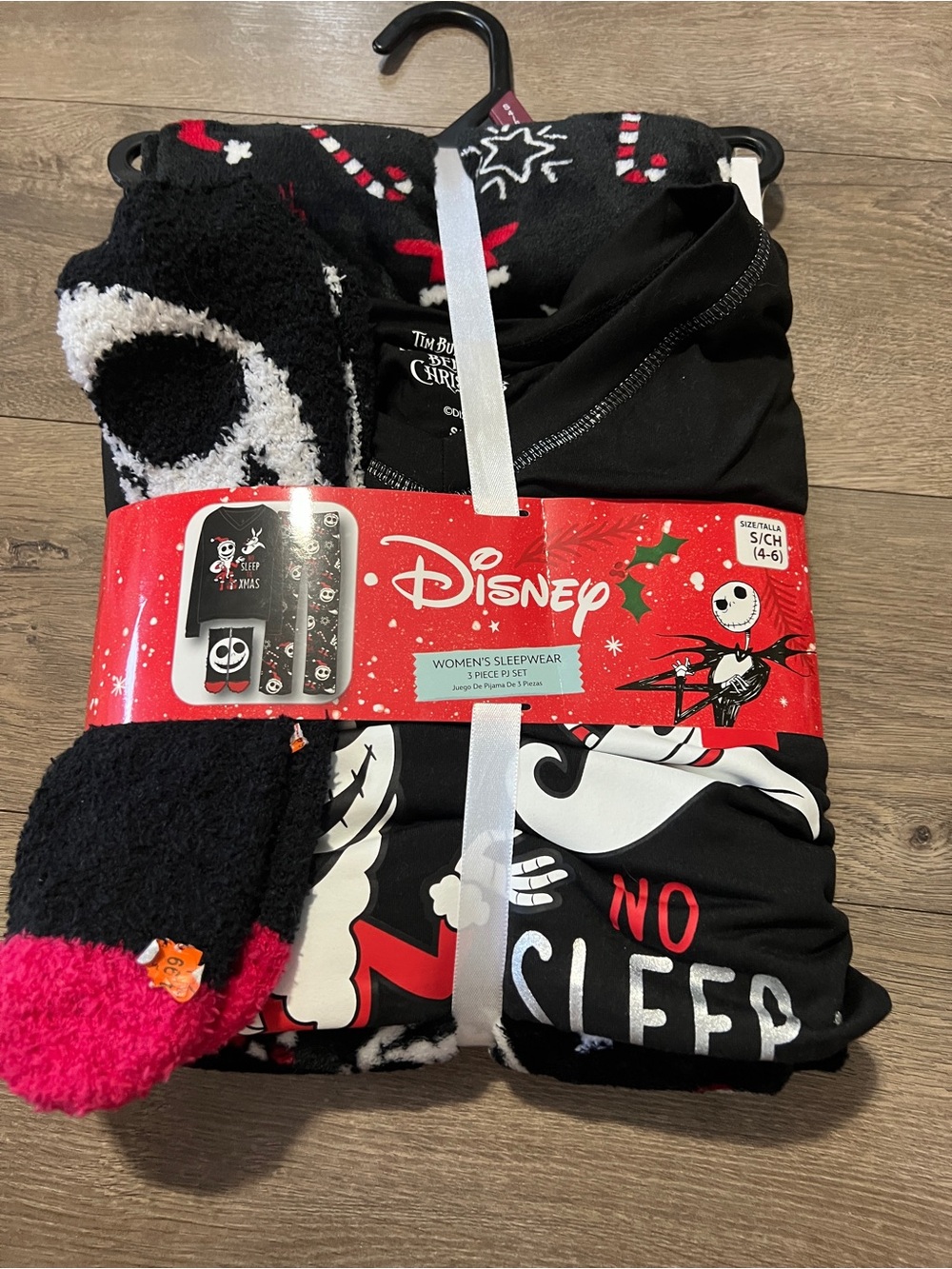 Disney The Nightmare Before Christmas 3 Piece Pajama Set Size Small (4-6) New